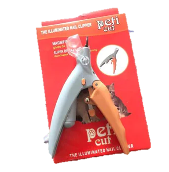 LED Pet Nail Clipper with Scissors and Magnifying Glass