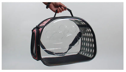 Transparent Pet Backpack for Cats and Dogs