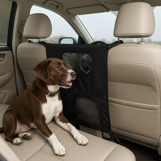 Pet Car Accessories - Rear Seat Pet Barrier for Dogs