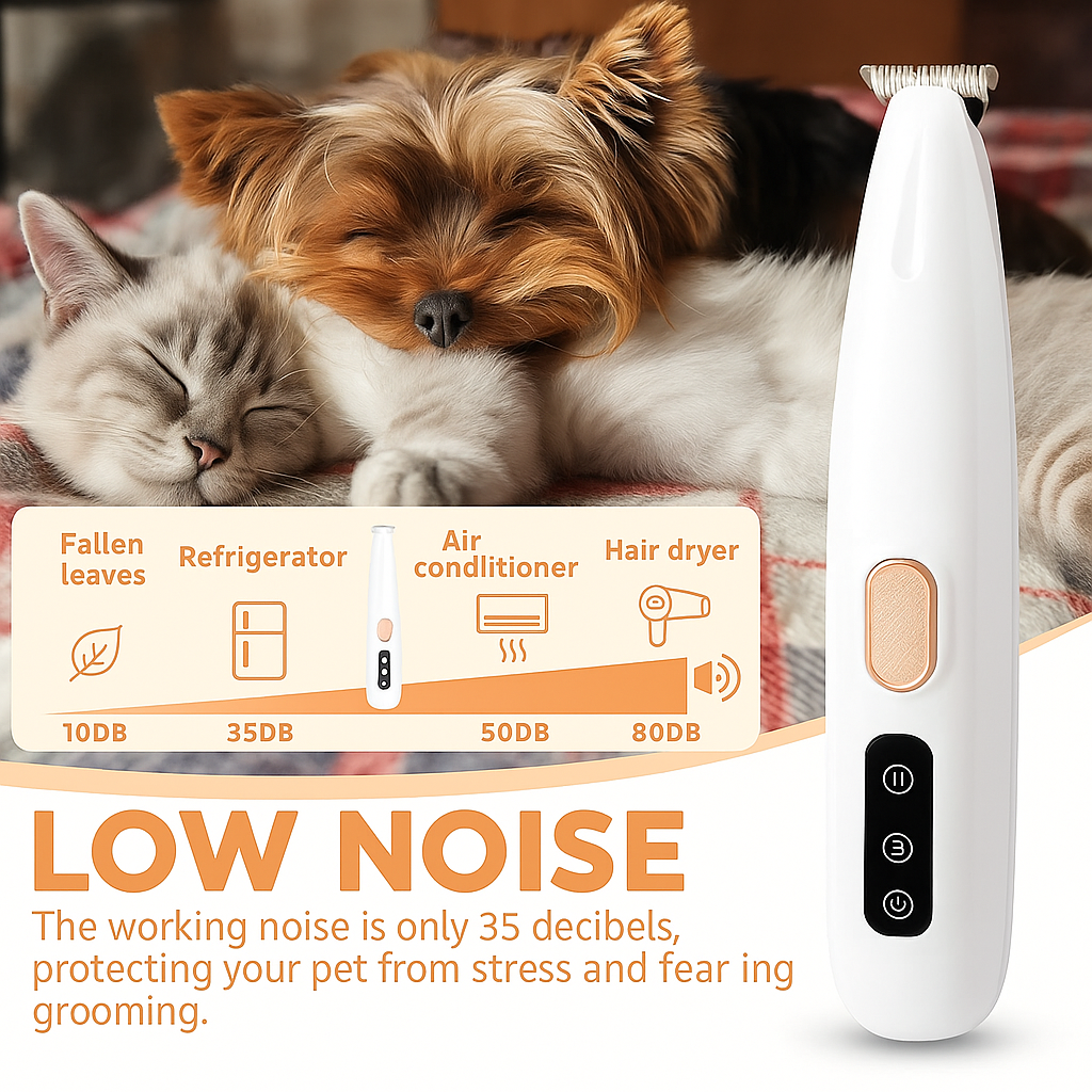 Rechargeable LED Pet Paw Hair Trimmer