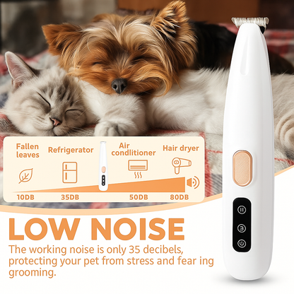 Rechargeable LED Pet Paw Hair Trimmer