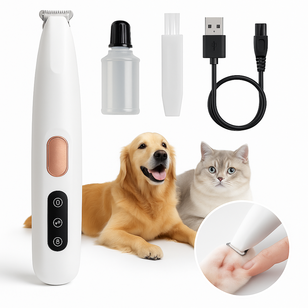 Rechargeable LED Pet Paw Hair Trimmer