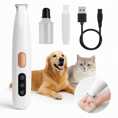 Rechargeable LED Pet Paw Hair Trimmer