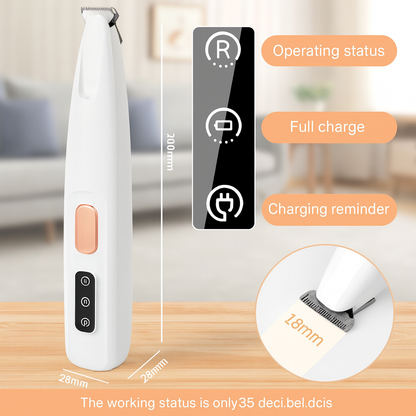 Rechargeable LED Pet Paw Hair Trimmer